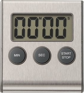 HEMA Kookwekker digitaal magnetisch rvs (zilvergrijs)