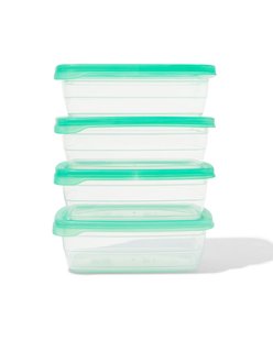 HEMA Vershoudbakjes 600ml - 4 stuks