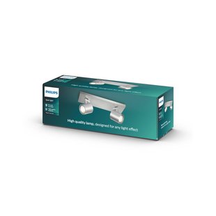 Philips myLiving Runner spot GU10 2-lamps alu