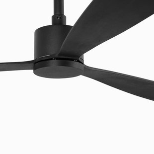FARO BARCELONA Plafondventilator Amelia, DC-motor 3 bladen zwart