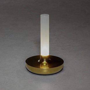 Konstsmide LED tafellamp Biarritz, IP54, accu, CCT, goud