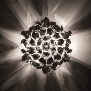 Slamp Clizia Mama Non Mama wandlamp, zwart, Ø53cm