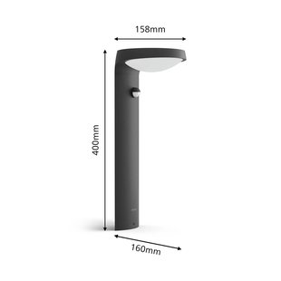 Philips Tyla LED sokkellamp, bewegingssensor Philips Tyla LED sokkellamp, bewegingssensor