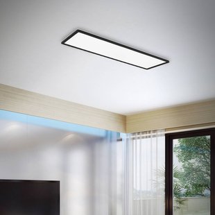 Briloner LED opbouwpaneel Slim 58x20cm aan/uit 4.000K zwart