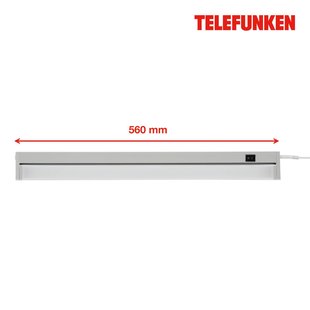 Telefunken LED meubelverlichting Hestia, 4.000K, 1.000lm, titanium