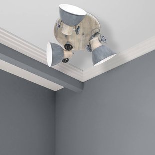 Steinhauer Plafondspot Gearwood, 3-lamps rond, grijs Steinhauer Plafondspot Gearwood, 3-lamps rond, grijs