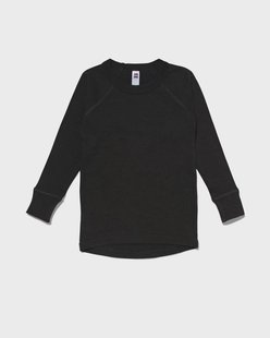 HEMA Kinder thermo t-shirt zwart (zwart)