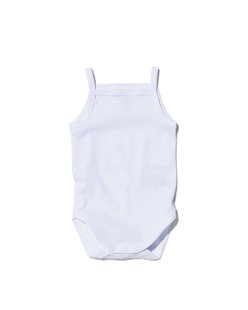 HEMA Romper organic katoen stretch - 2 stuks wit (wit)