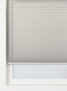 HEMA Plisse enkel uni lichtdoorlatend lichtgrijs (lichtgrijs)