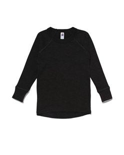 HEMA Kinder thermo t-shirt zwart (zwart)
