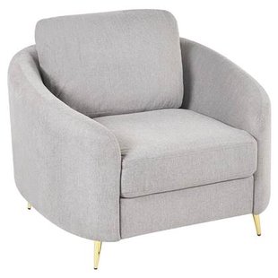 Beliani - TROSA - Fauteuil - Lichtgrijs - Polyester