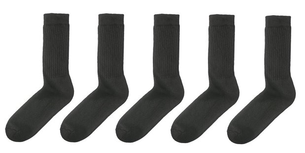 HEMA Heren sportsokken - 5 paar zwart (zwart)