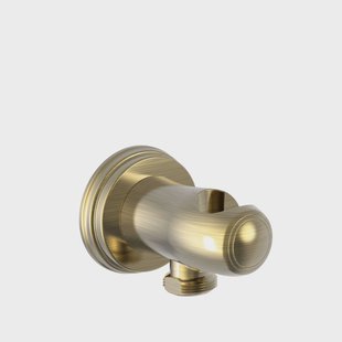 Handdouchehouder Tres Clasic Met Watertoevoer Verouderd Messing Mat