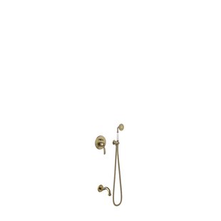 Badmengkraan Tres Clasic Inbouw Set Incl. Handdouche Verouderd Messing