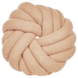 Beliani - AKOLA - Sierkussen - Beige - 31 x 31 cm - Bouclé