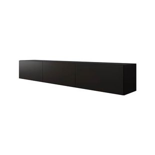 Meubella TV-Meubel Bonzo - Mat Zwart - 180 cm Meubella TV-Meubel Bonzo - Mat Zwart - 180 cm