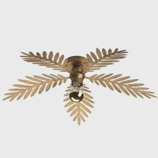 Ylumen Plafondlamp Palm 5 bladen Ø 60 cm goud bruin Ylumen Plafondlamp Palm 5 bladen Ø 60 cm goud bruin