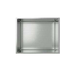 Inbouwnis Boss & Wessing Colorato 30x30x10 cm Geborsteld RVS