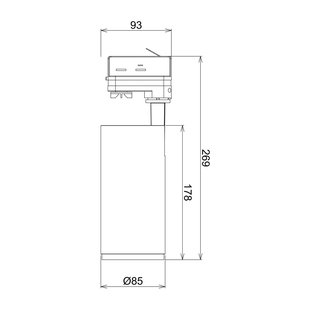 Deko-Light LED-railspot Lucea 3-fasen 15W zwart