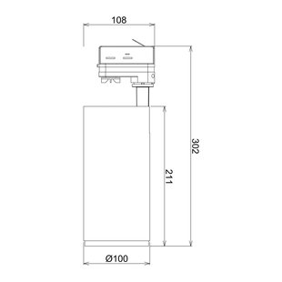 Deko-Light LED-railspot Lucea 3 fasen 30 W wit