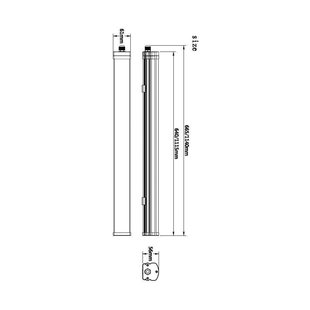 Deko-Light Vochtbestendige LED lamp Tri Proof Motion 66,5 cm