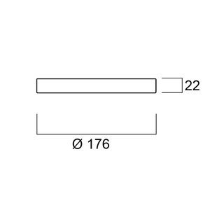 Sylvania Ringrand voor Start 5in1, zwart mat, Ø 17,6 cm