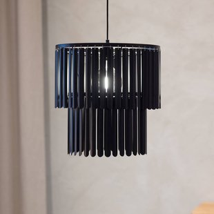 Markslöjd Hanglamp Viento, matzwart, Ø 43 cm, metaal