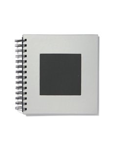HEMA Fotoboek met spiraal en venster 19x18 zilver
