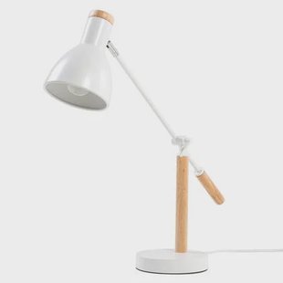 Beliani - PECKOS - Bureaulamp - Wit - Metaal