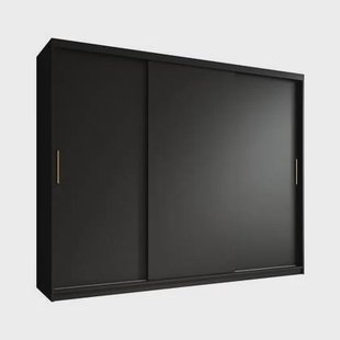 Meubella - Kledingkast Mandalin - Zwart - 250 cm