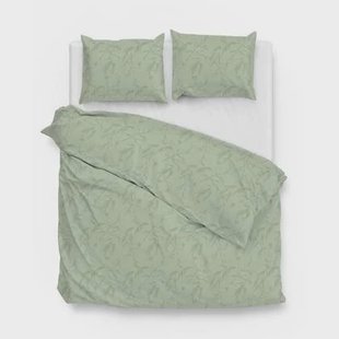 Zo Home Dekbedovertrekset Katoen Satijn Fiori di - foam green
