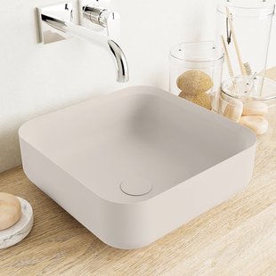 MONDIAZ BINX Waskom solid surface 36cm kleur Linen / Linen