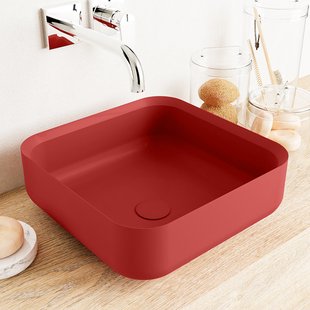 MONDIAZ BINX Waskom solid surface 36cm kleur Fire / Fire