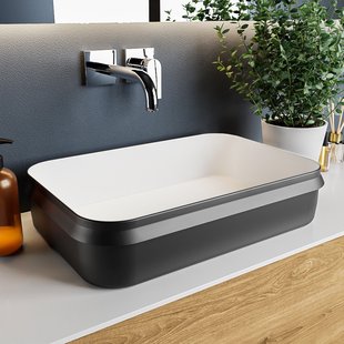 MONDIAZ ARVO Waskom solid surface 55cm kleur Urban / Talc