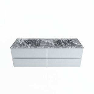 MONDIAZ VICA-DLUX 150cm badmeubel onderkast Clay 4 lades. Inbouw wastafel CLOUD dubbel zonder kraangat, kleur Lava. MONDIAZ VICA-DLUX 150cm badmeubel onderkast Clay 4 lades. Inbouw wastafel CLOUD dubbel zonder kraangat, kleur Lava.