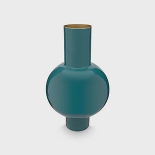 Pip Studio Metalen Vaas - Bloemenvaas - Donkergroen - 24x40cm