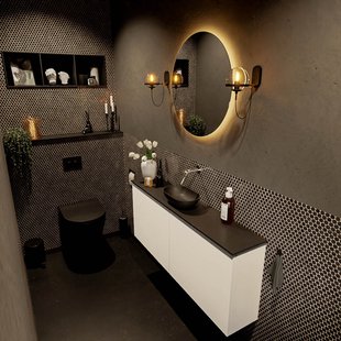 MONDIAZ FOWY toiletmeubel 120cm kleur talc. Waskom positie midden kleur urban | urban. Zonder kraangat