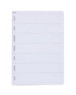 HEMA Weekplanning navulling A5 voor notitieboek - 2 stuks