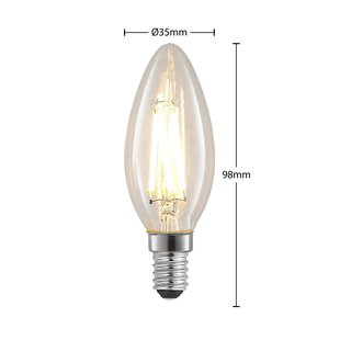 Arcchio LED filament lamp E14 4W 827 kaars dimbaar 5/set