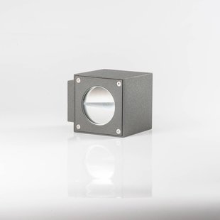 Lucande LED buiten wandlamp Jarno, antraciet, set van 2, metaal, 9cm