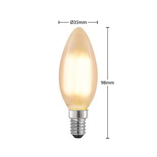 Arcchio LED kaarslamp E14, 4 W, 2.700 K, dimbaar, set van 3