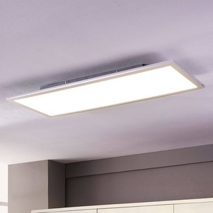Lindby LED paneel Livel, set van 2, 4.000 K, 80 x 30 cm, zilver