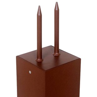 Les Jardins LED sokkellamp Tradition Sensor Corten 40cm