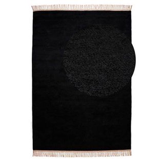Tapeso Viscose vloerkleed - Gem zwart - 200x300 cm
