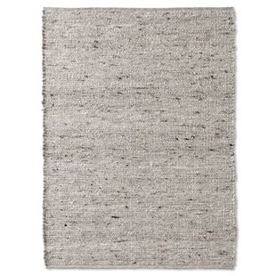 Tapeso Wollen vloerkleed - Bokn lichtgrijs - 200x240 cm