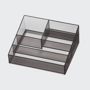 Nagellak Organizer met 5 Vakken, 20.3 x 16.5 x 8.3 cm, Smoke - iDesign