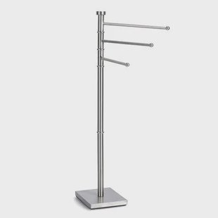 Zeller Handdoekenrek - staand - RVS - 3-stangs - 87 cm