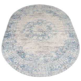 Veer Carpets - Vloerkleed Viola Blue - Ovaal 160 x 230 cm