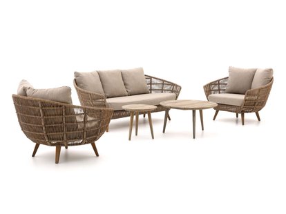 Intenso Stila/ROUGH-K stoel-bank loungeset 5-delig - Laagste prijsgarantie!