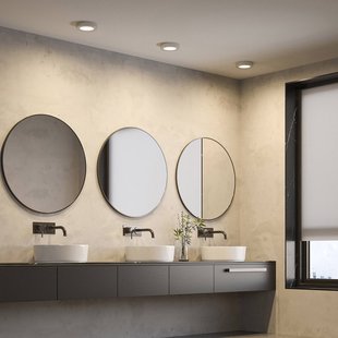 Prios LED plafondlamp Edwina, zilver, 18 cm, set van 10